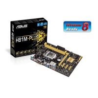 ASUS H81M-PLUS Intel H81 Soket 1150 DDR3 1600MHz HDMI&DVI ANAKART - 1